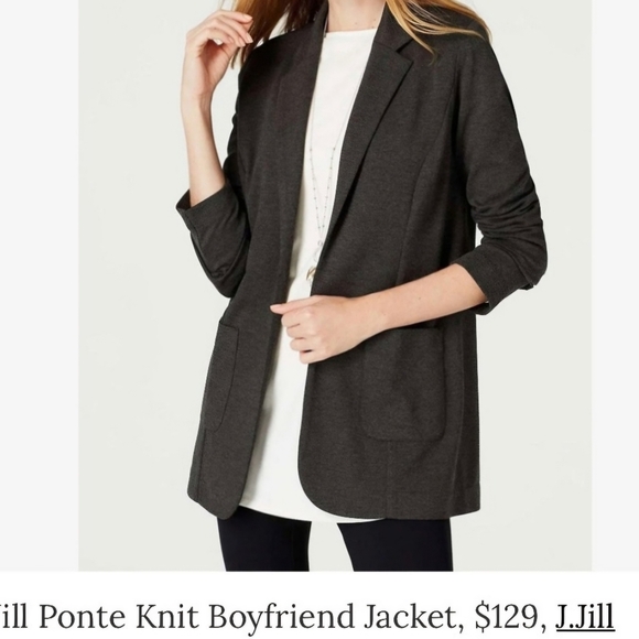 J.Jill ponte boyfriend Jacket - Picture 7 of 7